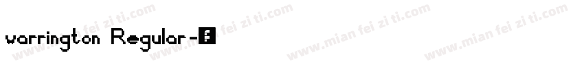 warrington Regular字体转换
